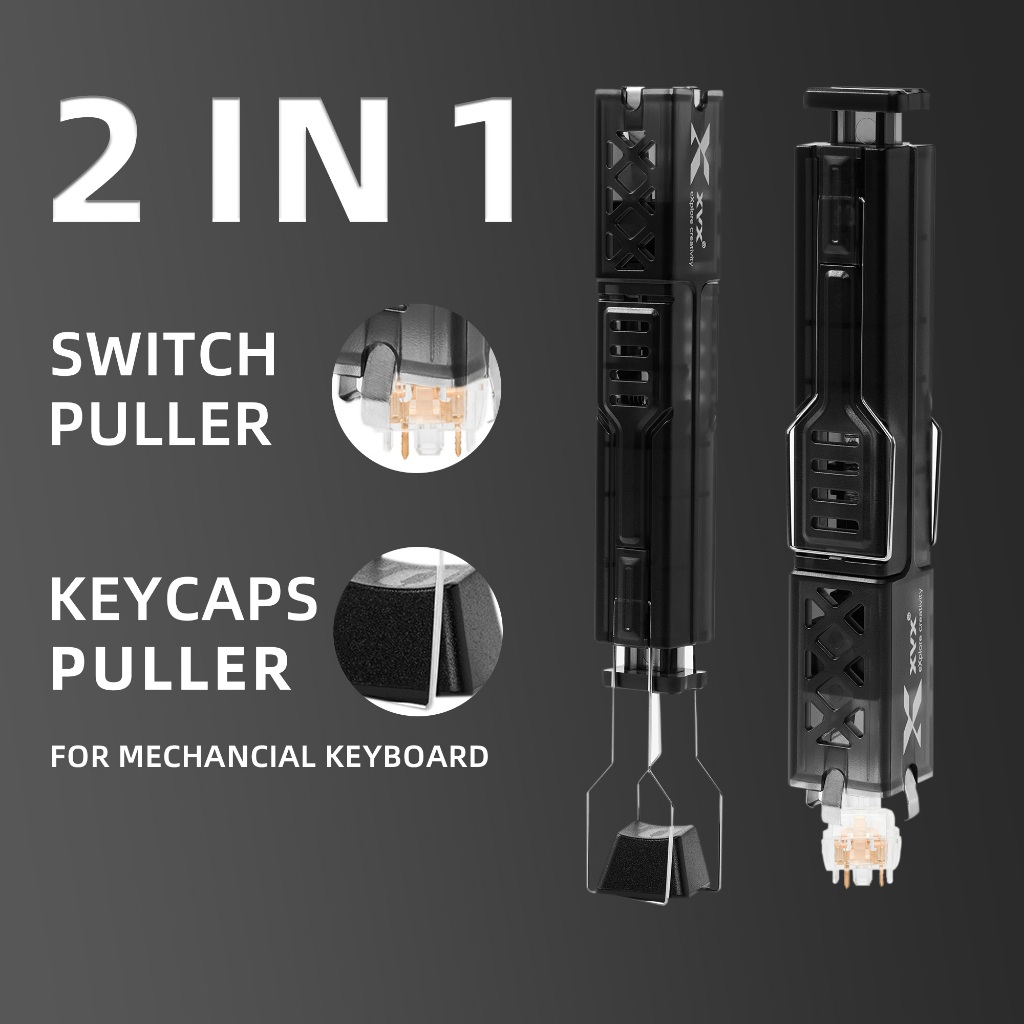 XVX Keycap Puller & Switch Puller 2-in-1 สําหรับคีย์บอร์ดแบบกลไก, ได้อย่างง่ายดายเปลี่ยนสวิตช์และปุ่