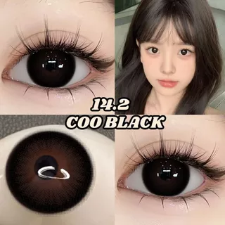 คอนเทคเลน UYAAI 【0.00~6.00】คอนแทคเลนส์ Black คอนแทคเลนส์ตาหวาน คอนแทคเลนส์ตาโตแบ๊ว 14.2~14.5mm