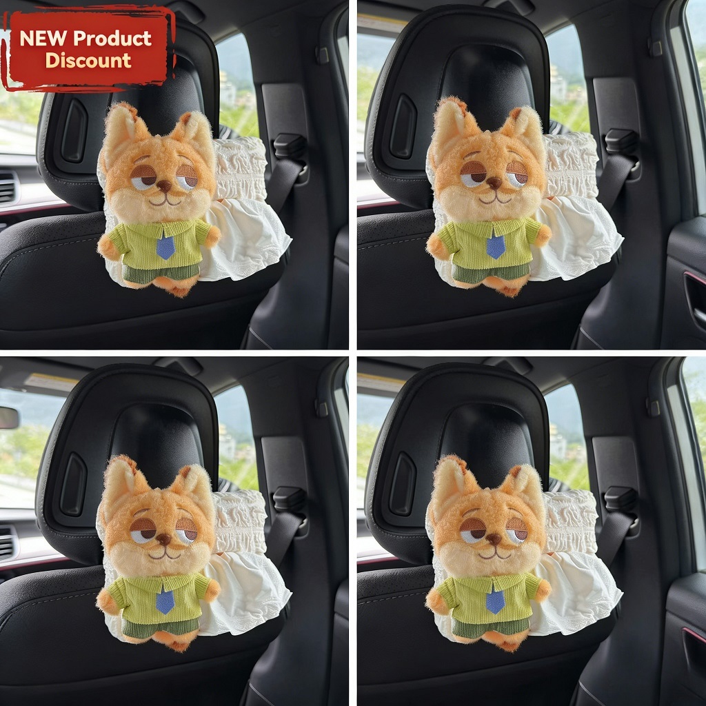 Crazy Animal City กล่องกระดาษทิชชู่ในรถยนต์ กล่องกระดาษในรถยนต์ ถุงกระดาษในรถยนต์ กระเป๋าตกแต่งภายใน ตกแต่งน่ารัก แบบแขวน