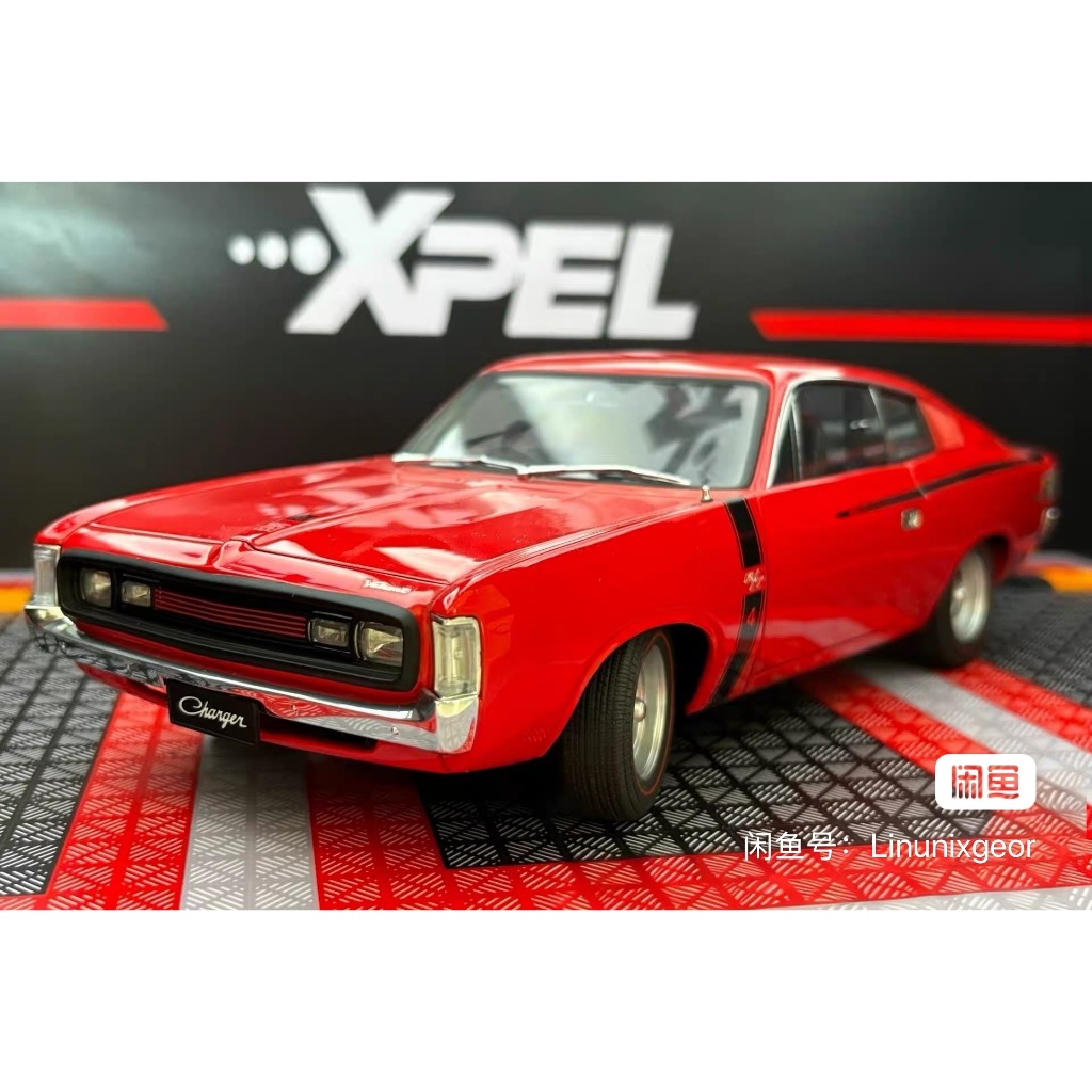 Out of Print autoart 1/18 Chrysler Charger E49, ความเร็วที่ชอบ Passion, Alloy Body Alloy Chassis, Or