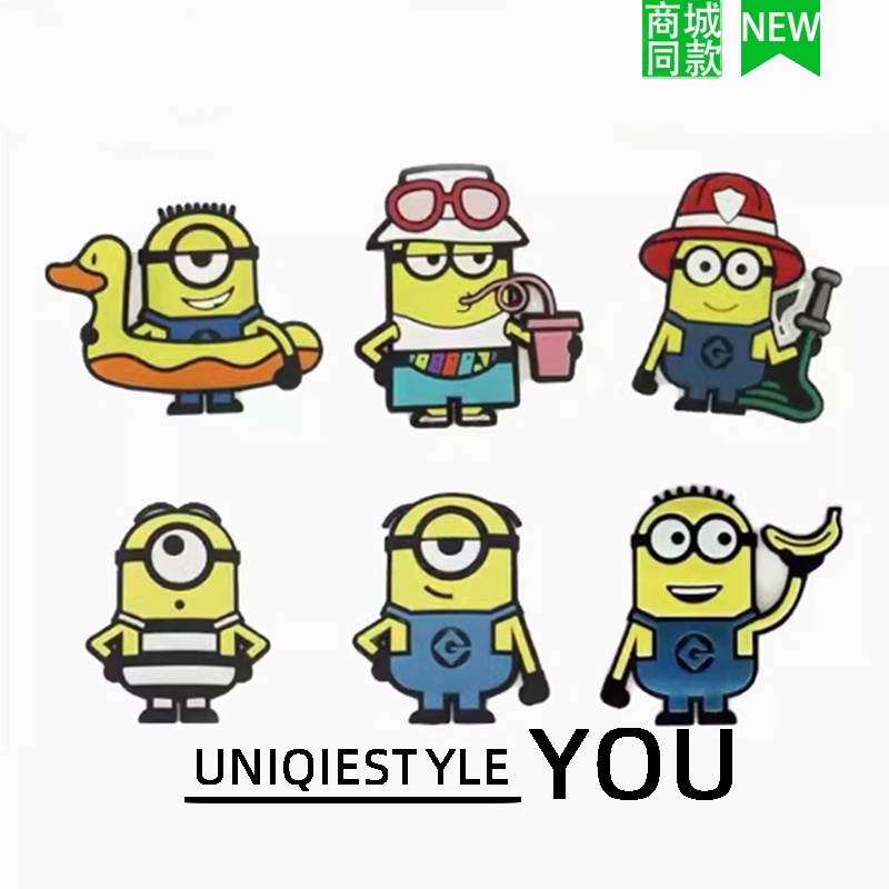 ใหม่รองเท้าหลุมรองเท้าเครื่องประดับดอกไม้รองเท้าหัวเข็มขัดอุปกรณ์เสริมรองเท้าตกแต่งหัวเข็มขัดทําเองการ์ตูน Zhibixing Pokémon Snoopy Minions drew Series - รูปที่ 4