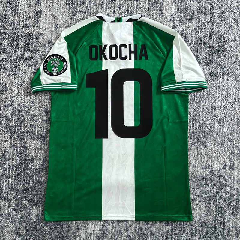 1996 Nigeria Home Retro Jersey OKOCHA No.10 Soccer Sport Top พิมพ์ชื่ออะไร