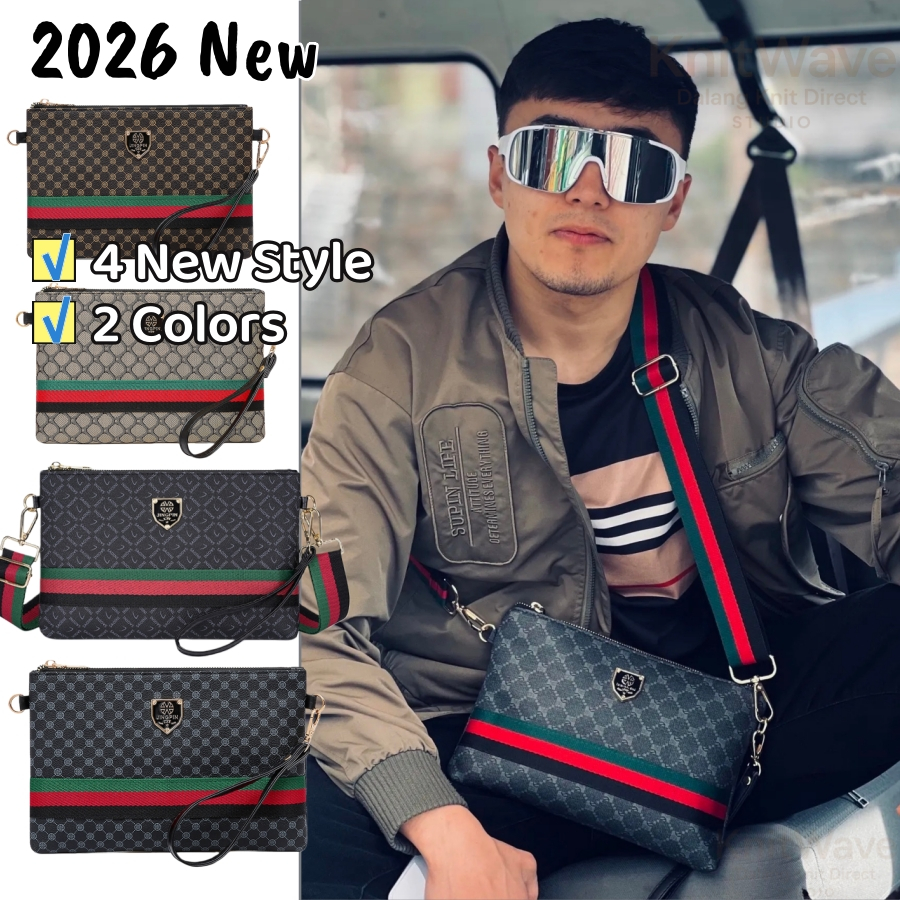Mens 2026 New Pattern Crossbody Bag - Fashion Shoulder Clutch Bag Daily Use Office Luxury PM3