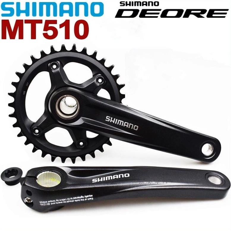SHIMANO DEORE FC-MT510 โซ่เดี่ยว 34T MTB Bike Crankset