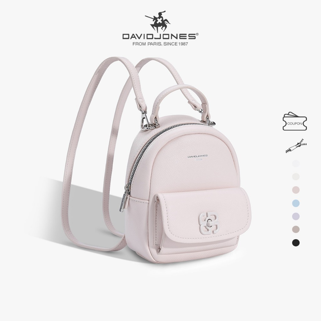 David Jones 2025 ฤดูใบไม้ผลิฤดูร้อนใหม่คอลเลกชัน Designer แฟชั่นกระเป๋าเป้สะพายหลัง Shoudler กระเป๋าพู่สําหรับผู้หญิง Pu หนังหญิงนุ่มและกระเป๋า