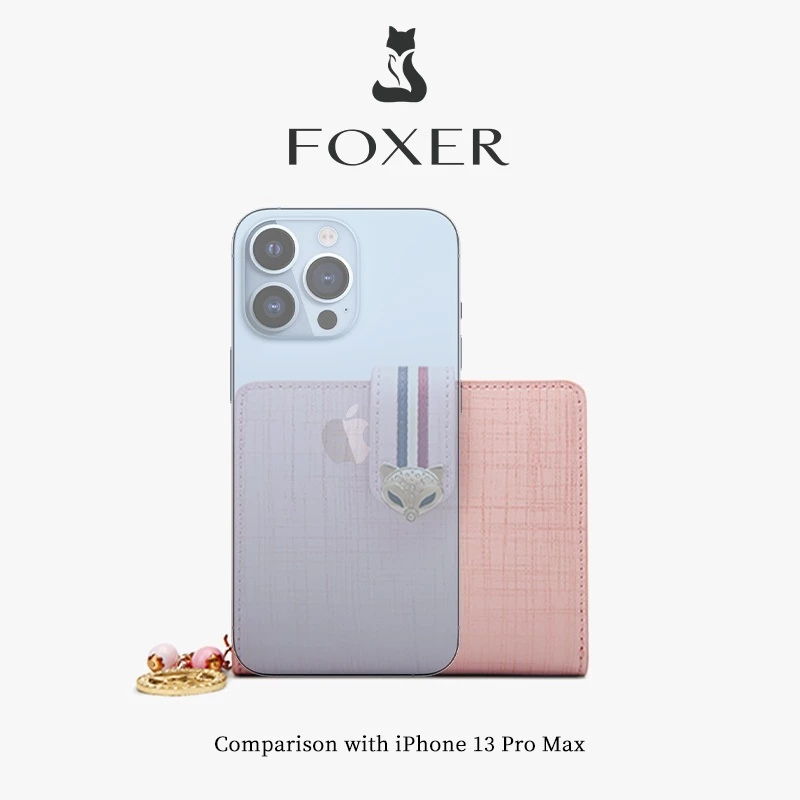 FOXER กระเป๋าสตางค์หนัง กระเป๋าสตางค์ใบเล็ก ที่ใส่บัตรเครดิต กระเป๋าสตางค์ผู้หญิง ราคา ถูกที่สุด ดีลบีเคเค แกลเลอรีภาพที่ 5