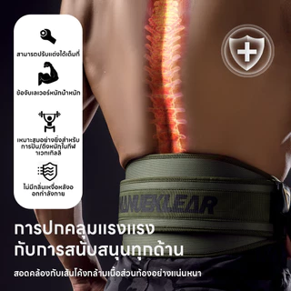 เข็มขัดยกน้ำหนักแบบปรับได้ มาพร้อมแผ่นรองหลังตาข่าย เหมาะสำหรับการหมอบและเดดลิฟท์ พร้อมหลายขนาดให้เลือก