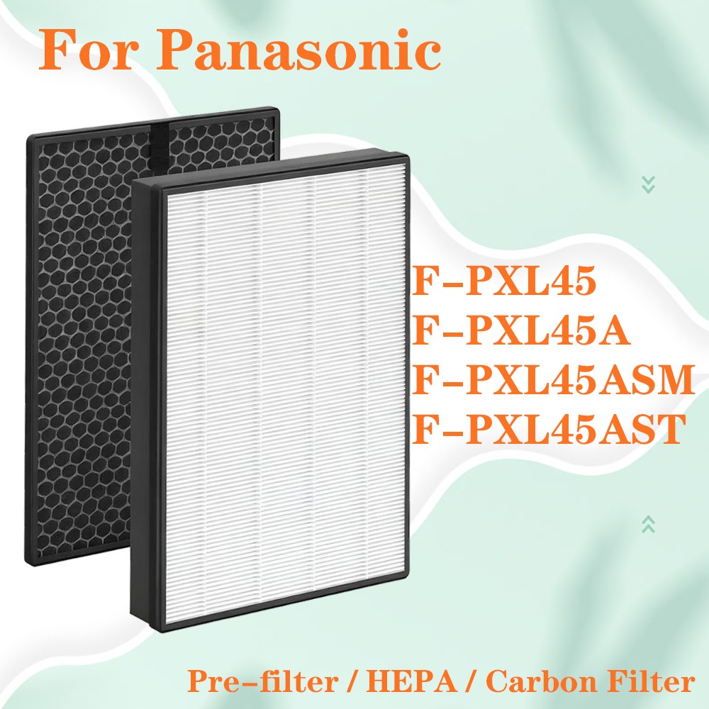 F-ZXLP45Z & F-ZXLD45Z สําหรับ Panasonic F-PXL45 F-PXL45A F-PXL45H เครื่องฟอกอากาศเปลี่ยน HEPA และกรอ
