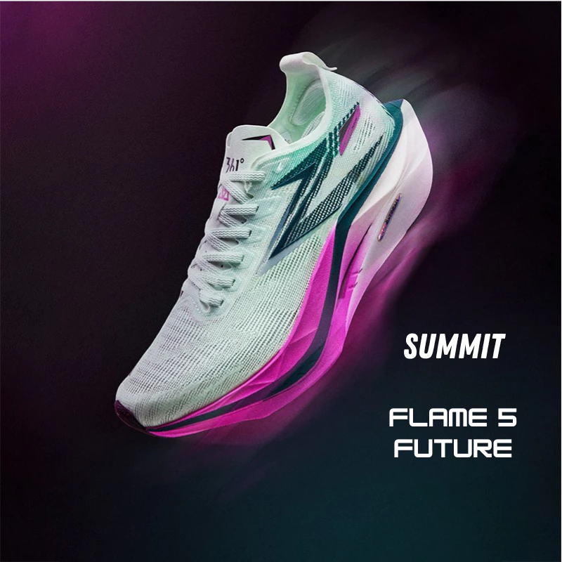 361 Degrees Flame 5.0 Future Carbon Plate Running Shoes Lightweight Breathable Marathon 672612207 thumbnail 8