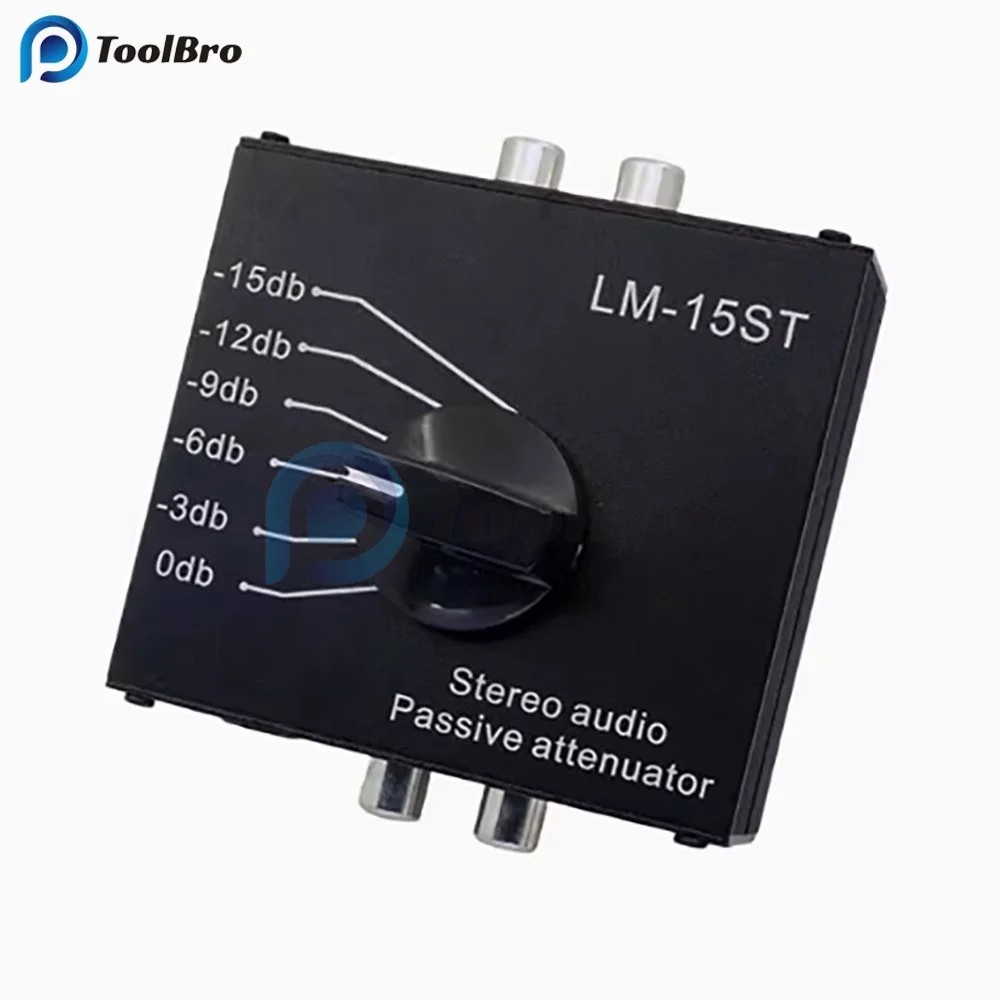 0db -3db -6db -9db -12db -15db สเตอริโอ Passive Attenuator 3.5 มม. 6.5 มม. RCA ระดับต่ําสําหรับเครื่