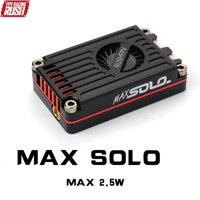 RUSH TANK MAX SOLO 2.5W 48CH VTX พร้อมเปลือก CNC - วิดีโอระยะไกลระดับมืออาชีพสําหรับคงที่-ปีก