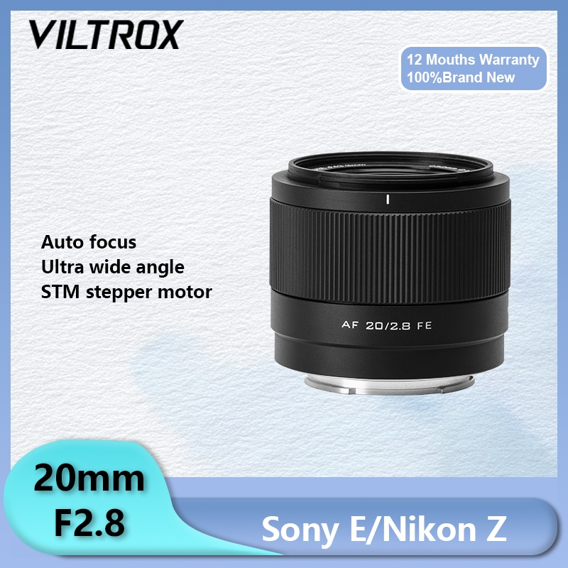 Viltrox 20mm F2.8 เลนส์มุมกว้าง 20 มม. F2.8 ออโต้โฟกัส รูรับแสงขนาดใหญ่ สําหรับ Sony E Nikon Z Mount 40mm F2.5