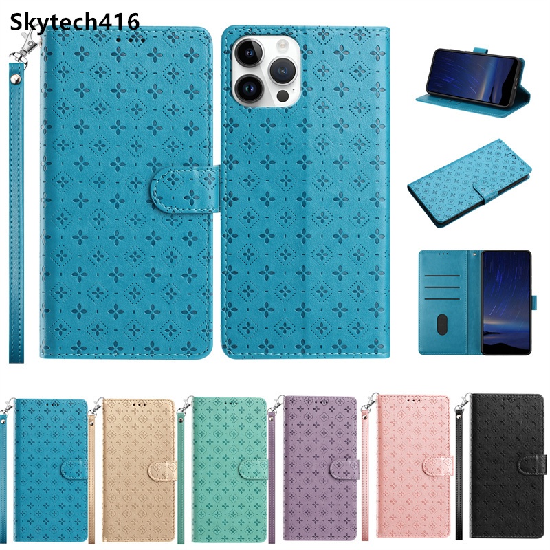 สําหรับ IPhone 6 7 8 11 12 13 Mini XS XR Max Plus Pro Flip Case พร้อมผู้ถือบัตร Kickstand กันกระแทกเต็มกระเป๋าสตางค์หนังซิลิโคนอ่อนนุ่มรวมสายรัดข้อมือ