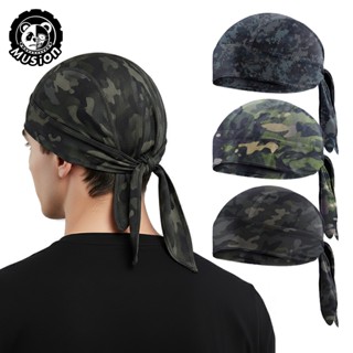 Musion หมวกโจรสลัด Silk Durag ป้องกันแสงแดด สวมใส่ง่าย สำหรั…