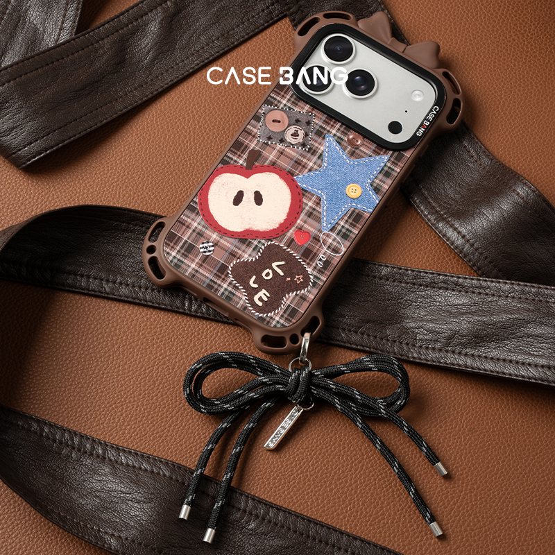 CASEBANG จี้โทรศัพท์มือถือรูปโบว์ถักเข้ากันได้กับโทรศัพท์มือถือและเคสส่วนใหญ่