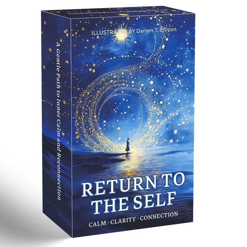 [คลังสินค้าพร้อม] Heaven and Earth Cover 12 x 7 ซม. Return to the Self Oracle Card English Board Gam