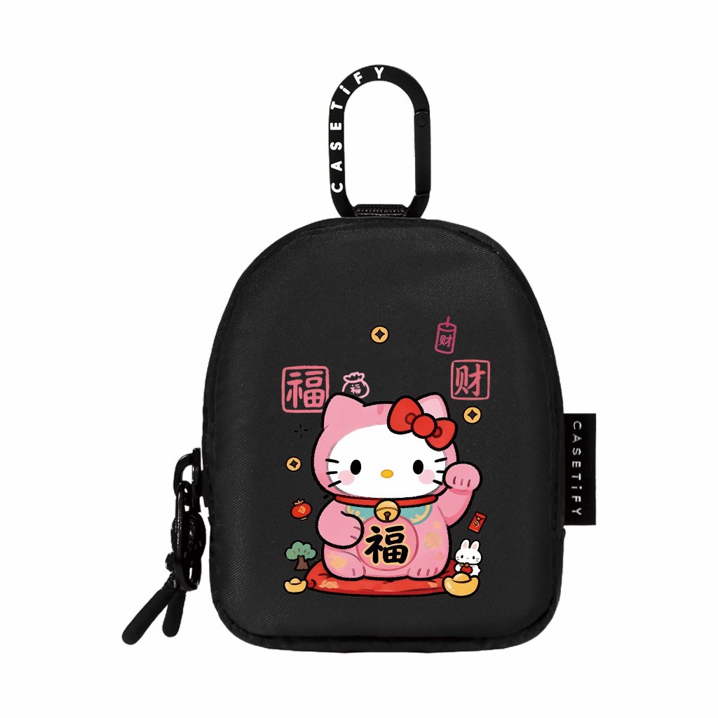 ตรุษจีน Hello Kitty zo Cat กระเป๋าเก็บหูฟังเหมาะสําหรับ airpodspro เคสหูฟังน่ารักการ์ตูนแบบพกพากระเป