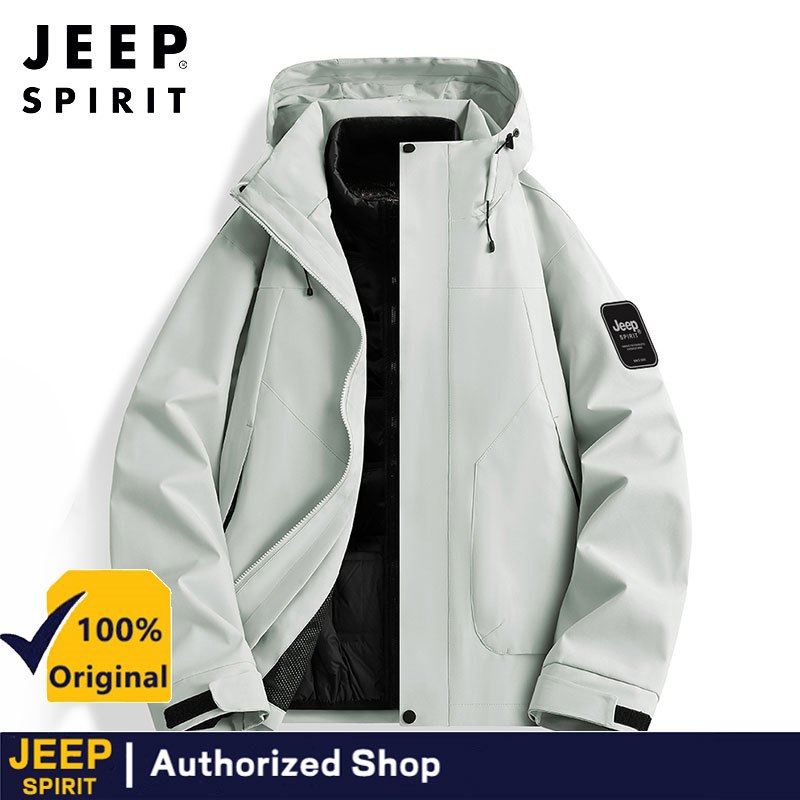 เสื้อแจ็คเก็ต JEEP SPIRIT สำหรับใช้งานกลางแจ้งในฤดูใบไม้ร่วงและฤดูหนาว