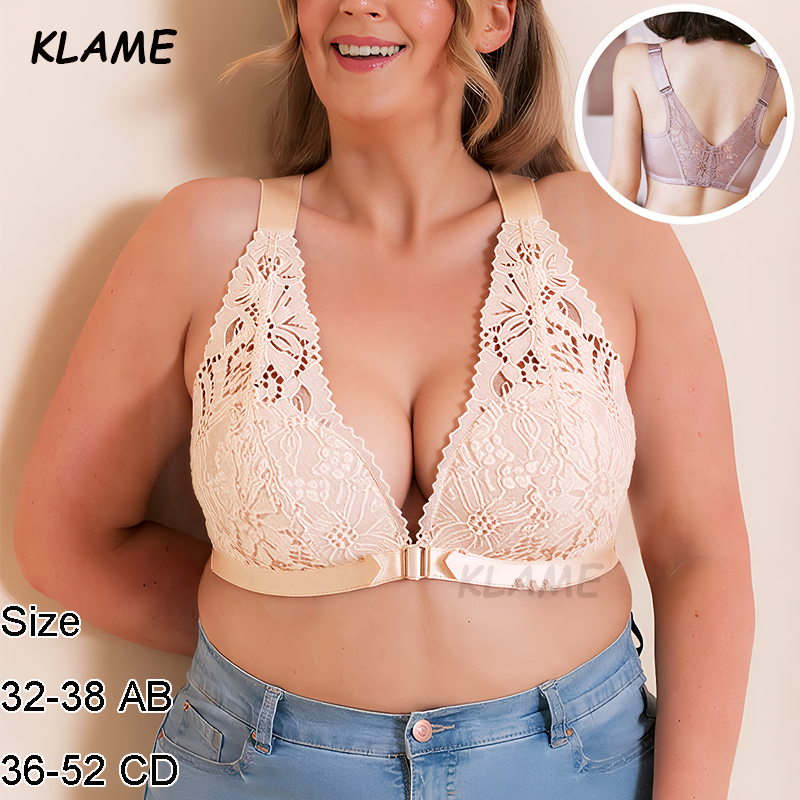 KLAME Bra KLM1402 สำหรับไซส์ 32-52 AB/CD แบบพุช업 ไม่มีสาย สวมใส่สบายและเพิ่มความสวยงาม