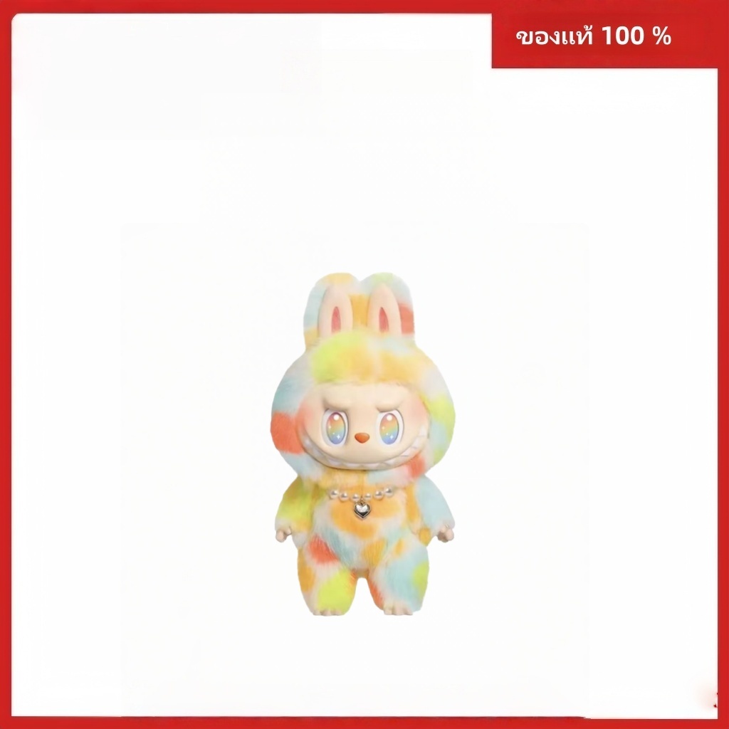 LABUBU ด้านหน้า High Energy ROCK THE UNIVERSE ตุ๊กตาไวนิล 3.0 Tie-Dye รูป 17 ซม.
