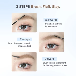 FLORTTE Glass Sea Eyebrow Mascara (4.5g) 3D Brows Natural Long Lasting Eyebrow Tint