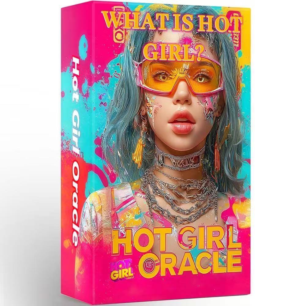 ต้นฉบับ [คลังสินค้าพร้อม] Heaven and Earth Cover 12X7cm Hot Girl Oracle Card English Board Game Card