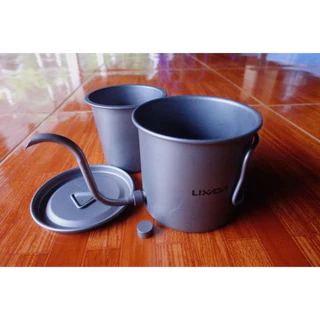 【จัดส่งรวดเร็ว】LIXADA 400ml Pour Over Kettle Gooseneck Coffee Kettle Ti Folding Handle Water Kettle พร้อมฝาปิด