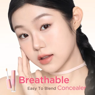 PINKFLASH HD Flawless Burden-free Long-lasting Liquid คอนซีลเลอร์แปรงฟองน้ําเครื่องมือ Breathable Moisturize Long-Wear Non-cakey Creasless 5 เฉดสี PF-F04