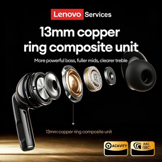 Lenovo LE232 ANC หูฟังบลูทูธและหูฟังไร้สายพร้อมบลูทูธ 6.0 และตัดเสียงรบกวนแบบแอคทีฟพร้อมจอแสดงผล LED
