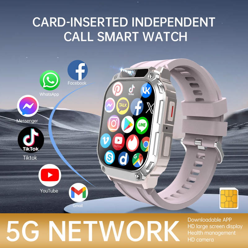 อัพเกรดล่าสุด Smartwatch ผู้ชายผู้หญิง 4G/5G ซิมการ์ดกล้อง WIFI GPS APP การตรวจสอบสุขภาพกีฬาบลูทูธโทรสมาร์ทวอท์ช