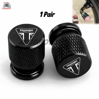 2PCS รถจักรยานยนต์ยางวาล์ว Caps CNC อลูมิเนียมสําหรับ TRIUMP…