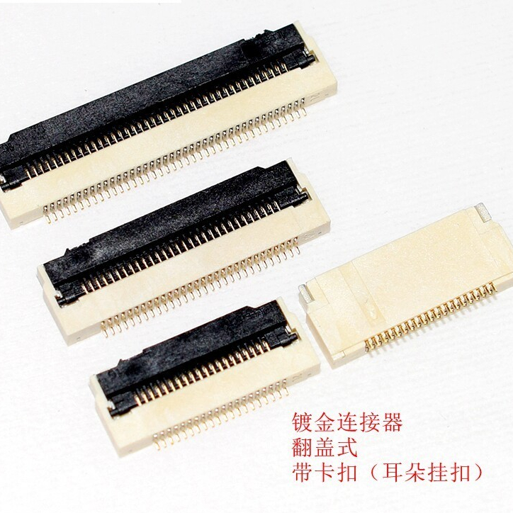 FPC/FFC Connector 0.5 มม.Pitch 30P60P Flip Type Lower Connector พร้อมหัวเข็มขัด