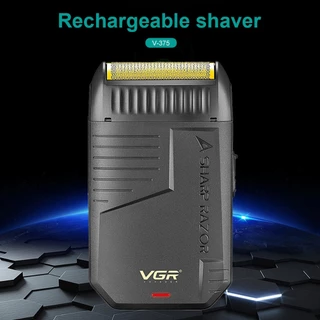 เครื่องโกนหนวดไฟฟ้า VGR รุ่น V-375 - เครื่องตัดหนวดมืออาชีพแบบชาร์จได้, โกนหนวดฟอยล์, และเครื่องโกนขนาดเล็กสำหรับผู้ชาย
