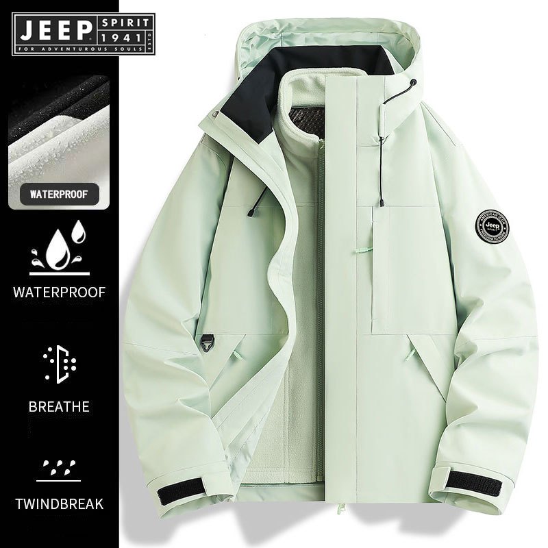 เสื้อแจ็คเก็ตสไตล์ Jeep สำหรับสวมใส่กลางแจ้ง ออกแบบมาให้เหมาะสมกับสภาพอากาศเย็นสบาย