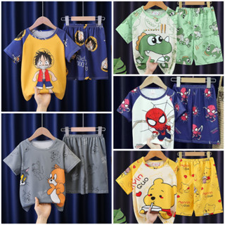 ชุดนอนแขนสั ้ นเด ็ กหรูหราเด ็ กชายและเด ็ กหญิงใหญ ่ ชุดนอ…