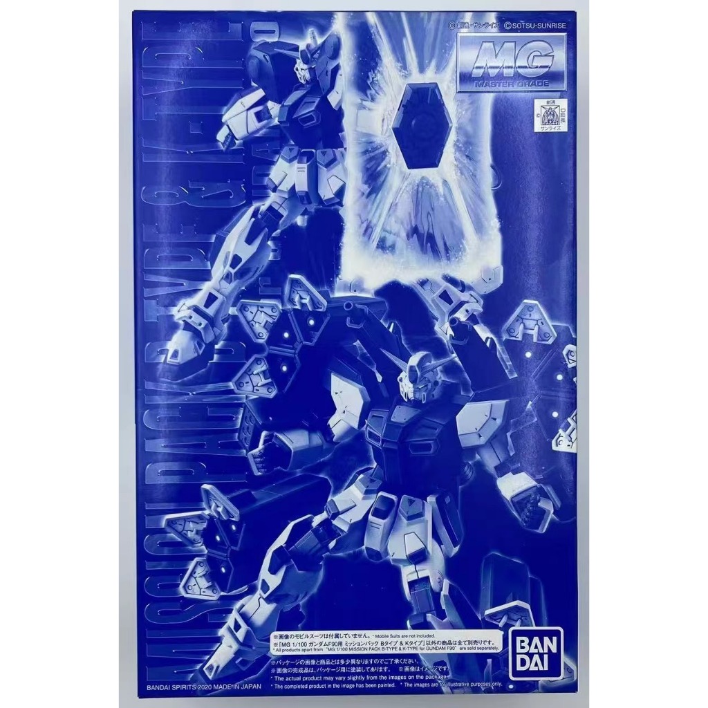 BANDAI PB MG 1/100 MOBILE SUIT GUNDAM MISSION PACK B TYPE & K TYPE