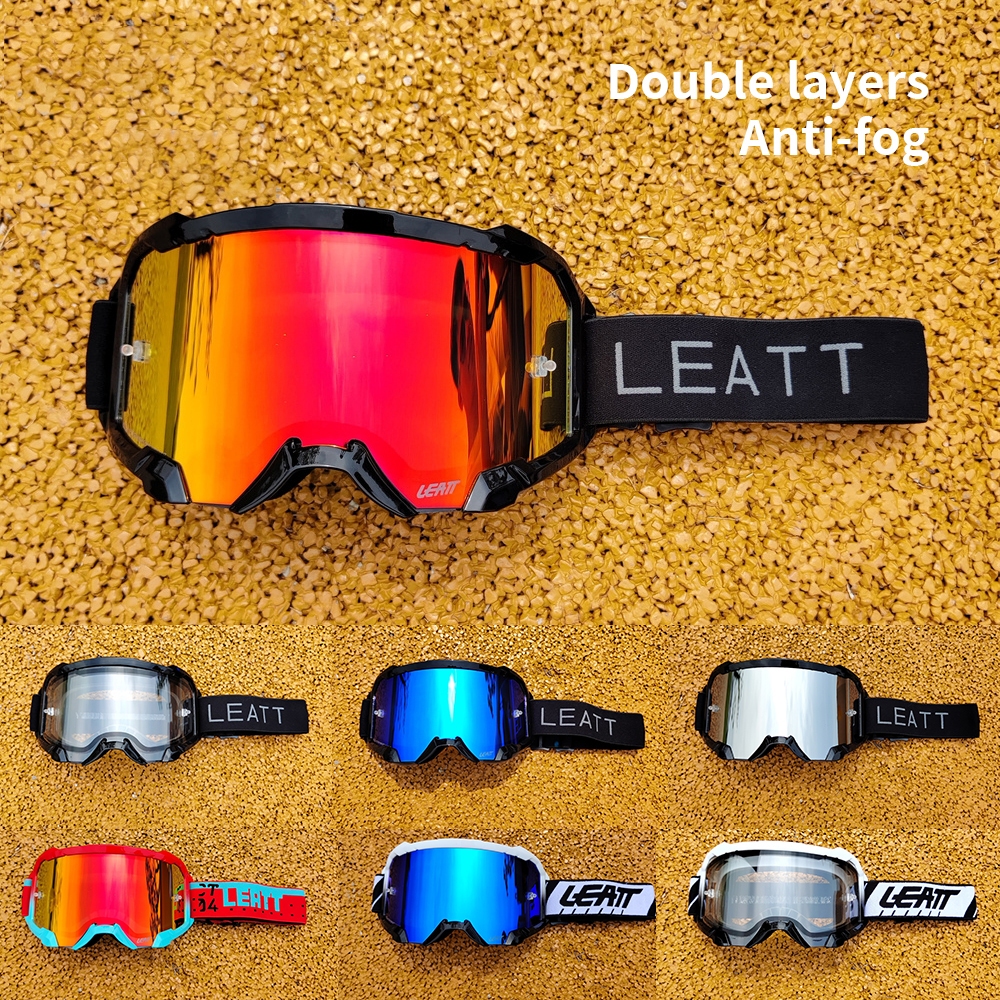 LEATT Velocity 4.5 Off-Road Goggles สกีแว่นตาป้องกันหมอกขี่รถจักรยานยนต์แว่นตาป้องกันอเนกประสงค์