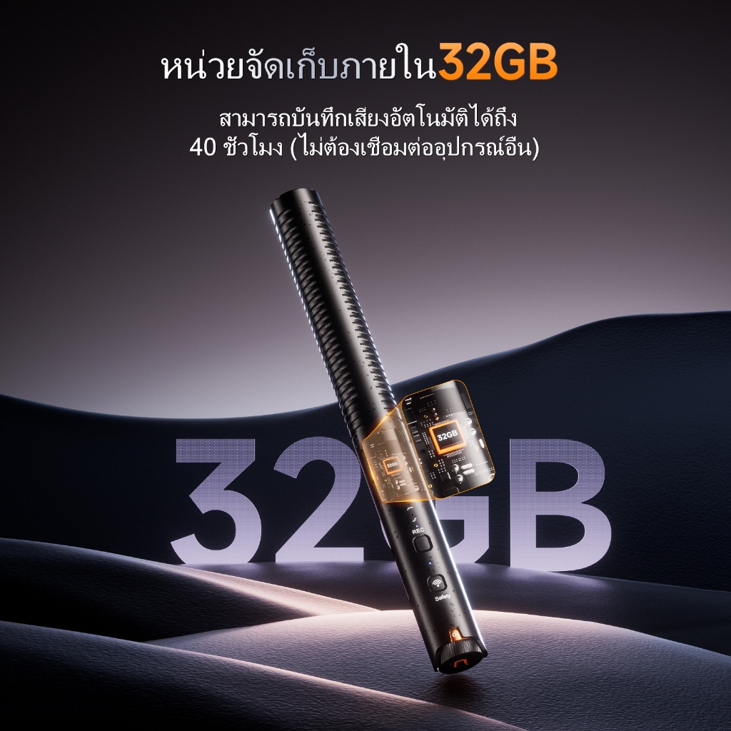 COMICA VM40 Dual-Channel Wireless Shotgun Microphone,On-Camera Mic พร้อมการบันทึกลอย 48kHz/32 บิต, โหมดคู่แบบมีสาย/ไร้สาย, บันทึกออนบอร์ด 32G, สําหรับกล้อง/สมาร์ทโฟน/PC - รูปที่ 2