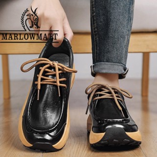 รองเท้าผู้ชาย Marlowmatt | กันลื่นเพิ่มความสูง | รองเท้าหนัง…