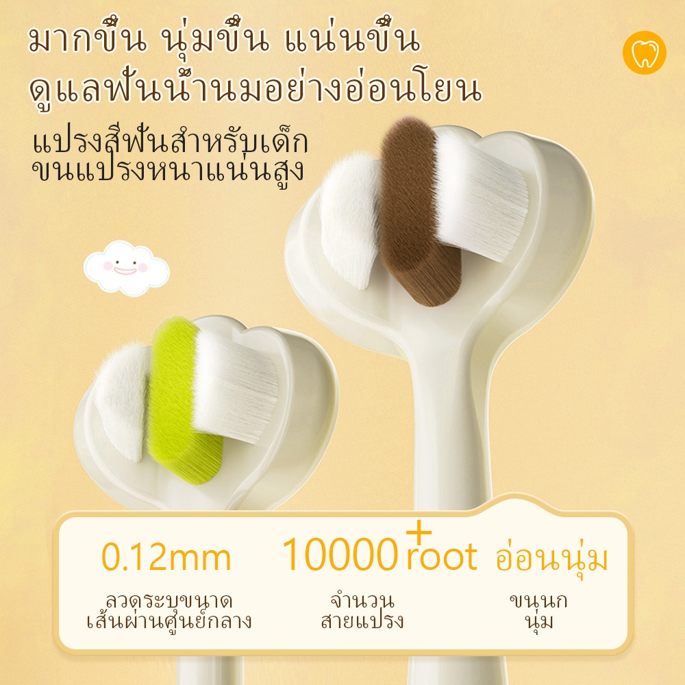 Dr.isla แปรงเด็ก แปรงฟันเด็ก 0-9 ปี แปรงสีฟันเด็กขนนุ่ม แปรงสีฟันเด็กเล็ก    BT12