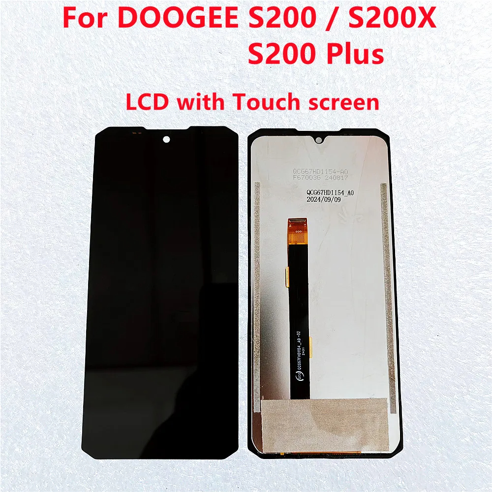 Original สําหรับ DOOGEE S200 LCD พร้อมหน้าจอสัมผัส Digitizer Assembly เปลี่ยน DOOGEE S200X S200 Plus