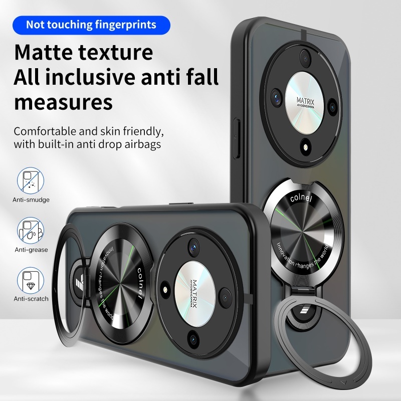 สําหรับ Huawei Honor X9D X9B X9C X8C X8B X7D X6C กรณีผิว Matte โปร่งแสง Hard PC Soft Edge แม่เหล็ก U