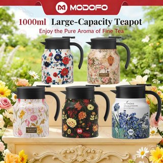 MODOFO 316 Thermos Stainless Steel Teapot Coffee Pot hadiah hari guru Thermal Insulation Stewed Teapot Jug Air Panas dan Sejuk Portable Household Stuffy Teapot茶壶水壶茶壺