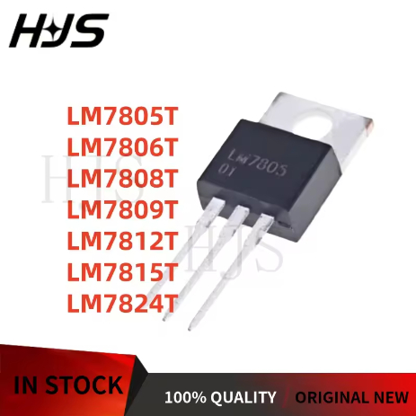 5PCS LM7809T LM7808T LM7806T LM7824T LM7812T LM7815T LM7805T TO-220 LM7809 LM7808 LM7806 LM7824 LM78