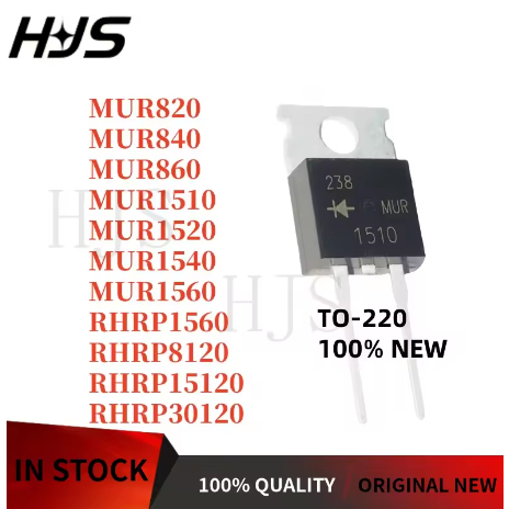 1-5PCS ใหม่ MUR MUR820 MUR840 MUR860 MUR1510 MUR1520 MUR1540 MUR1560 RHRP1560 RURP8120 RHRP RURP1512