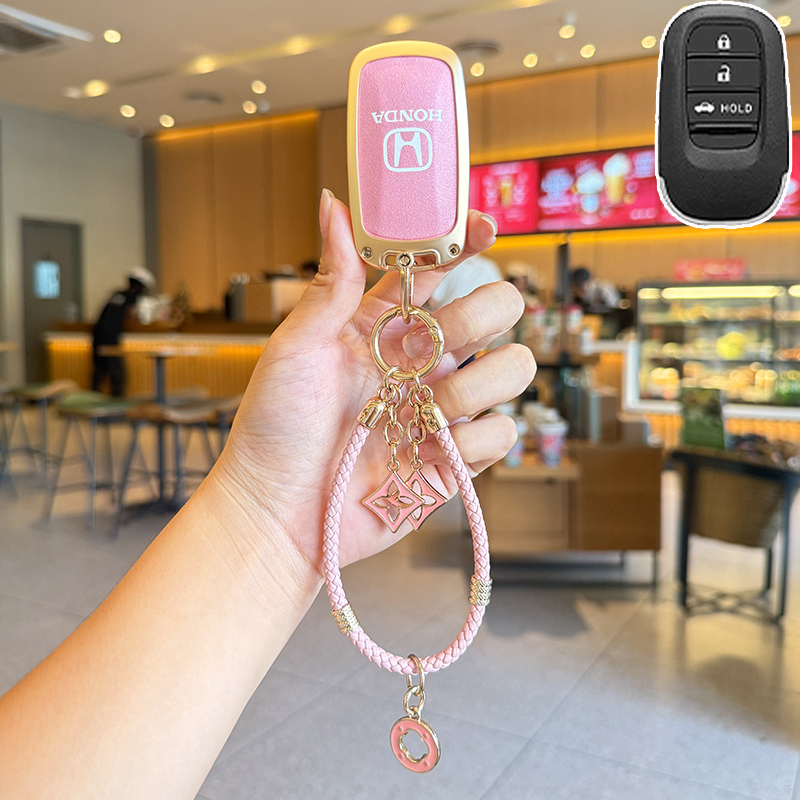 เคสกุญแจรีโมทรถยนต์ สําหรับ Honda Civic RS FE HRV 2024 2025 Accord CRV G6 ของแต่งรถยนต์ พวงกุญแจ