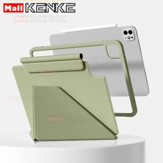 เคส ipad KENKE เคสแท็บเล็ตแม่เหล็กแบบถอดได้，มีขอบป้องกัน，for ipad 2026 Air Pro 11 นิ้ว 2025 Pro 13 inch (M4/M5) Pro 12.9 เคสไอแพด gen10 gen11 A16 gen12 Mini 6 7 A17 Pro case ipad Air 4 5 6 7 (M2/M3) มีถุงดินสอ，เคสแท็บเล็ต