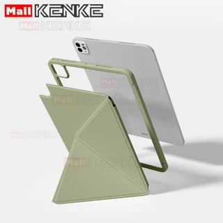 เคส ipad KENKE เคสแท็บเล็ตแม่เหล็กแบบถอดได้，มีขอบป้องกัน，for ipad 2026 Air Pro 11 นิ้ว 2025 Pro 13 inch (M4/M5) Pro 12.9 เคสไอแพด gen10 gen11 A16 gen12 Mini 6 7 A17 Pro case ipad Air 4 5 6 7 (M2/M3) มีถุงดินสอ，เคสแท็บเล็ต