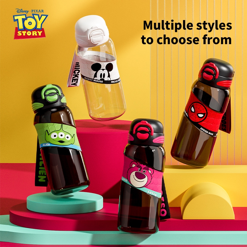 Disney ถ้วยน้ำ ถ้วยพลาสติก ถ้วยน้ำกีฬา นักเรียน เด็ก ความจุขนาดใหญ่ แบบพกพา วัสดุ tritan จัดส่งจากประเทศไทย