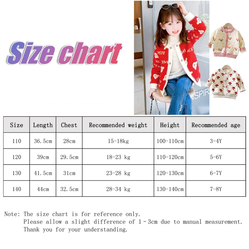 เสื้อสเวตเตอร์แขนยาวสีแดงสำหรับเด็กผู้หญิง ออกแบบมาในสไตล์ฤดูใบไม้ร่วงที่น่ารักและสวมใส่ง่าย - รูปที่ 7